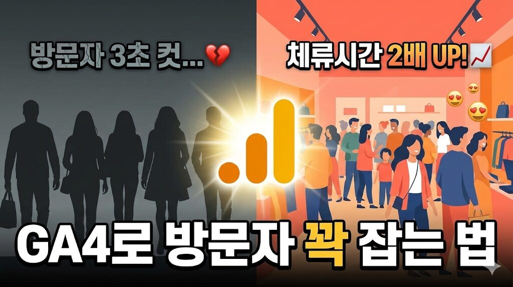 구글 애널리틱스 4 사용법 방문자 이탈률 줄이는 방법