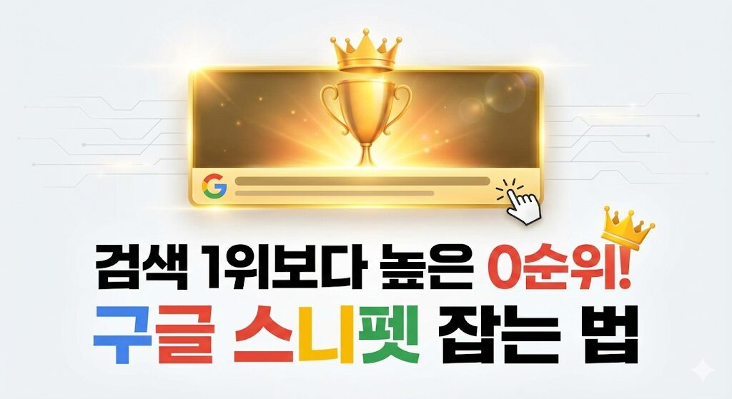 구글 추천 스니펫 노출 방법 상위노출 전략